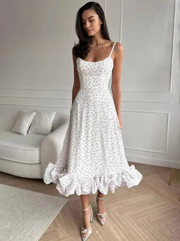 Robe Midi Sophistiquée avec Taille Cintrée