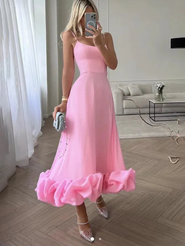 Robe Midi Sophistiquée avec Taille Cintrée